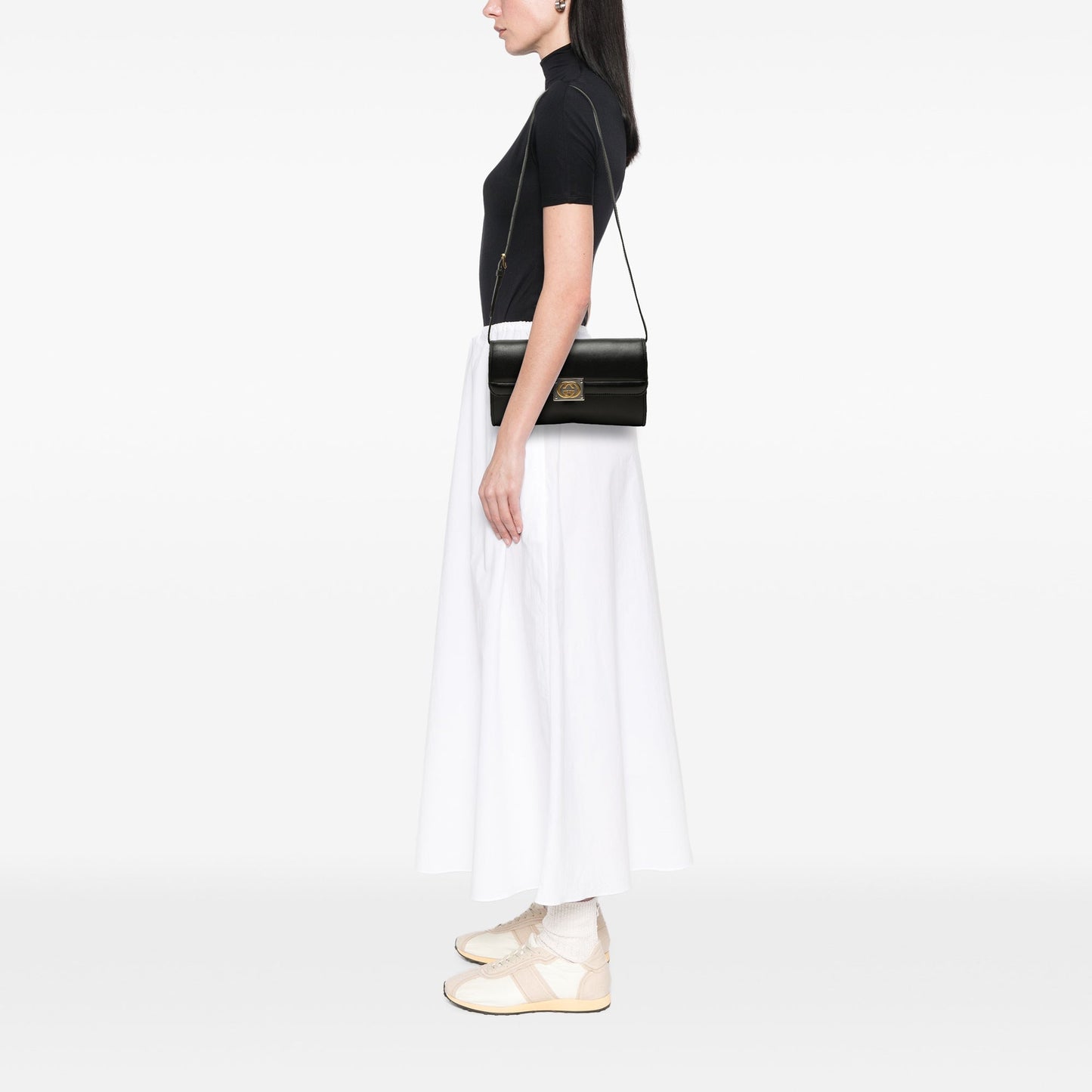 Gucci Calfskin Linea Matisse Interlocking G Crossbody