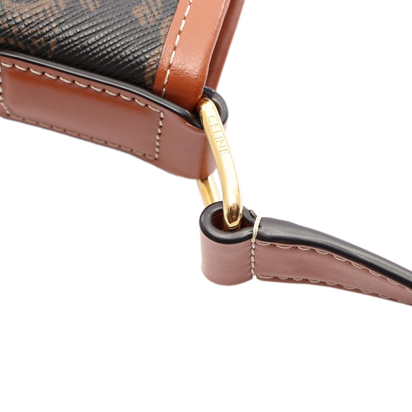 Celine Small Triomphe Coated Canvas Bucket Bag