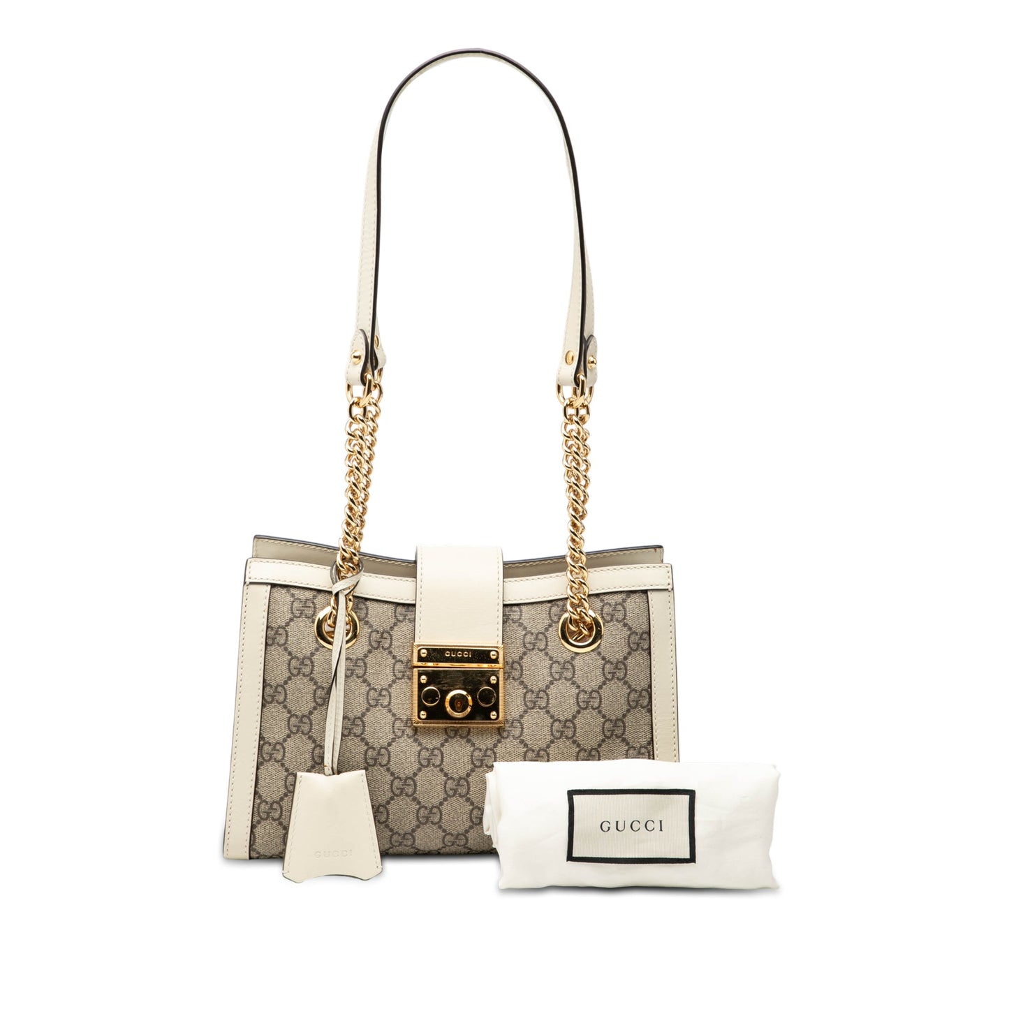 Gucci Small GG Supreme Padlock Tote