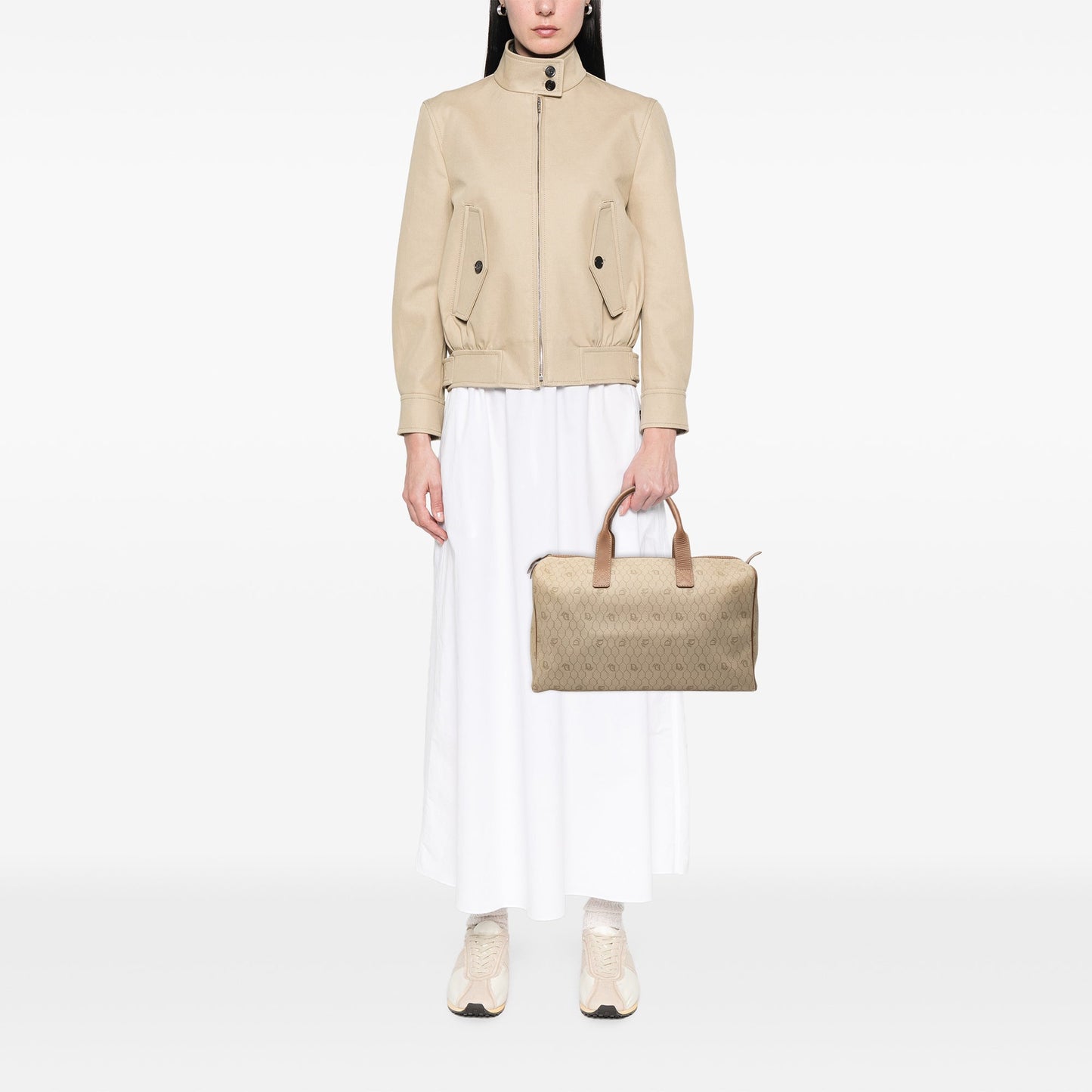 Dior Honeycomb Coated Canvas Boston Bag