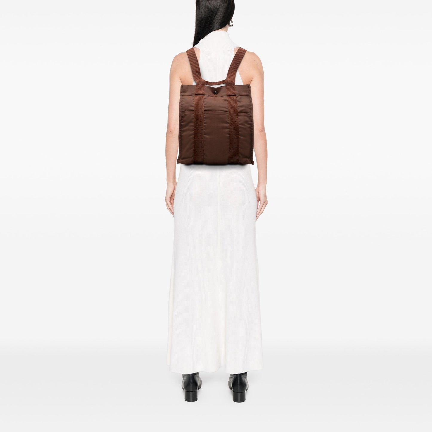 Hermès Canvas Herline Backpack MM