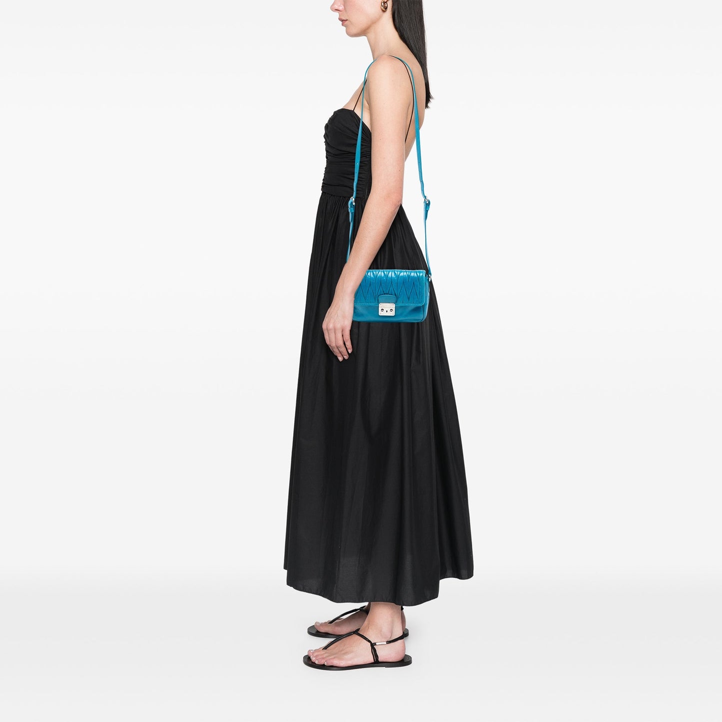 Miu Miu Matelasse Lambskin Flap Crossbody
