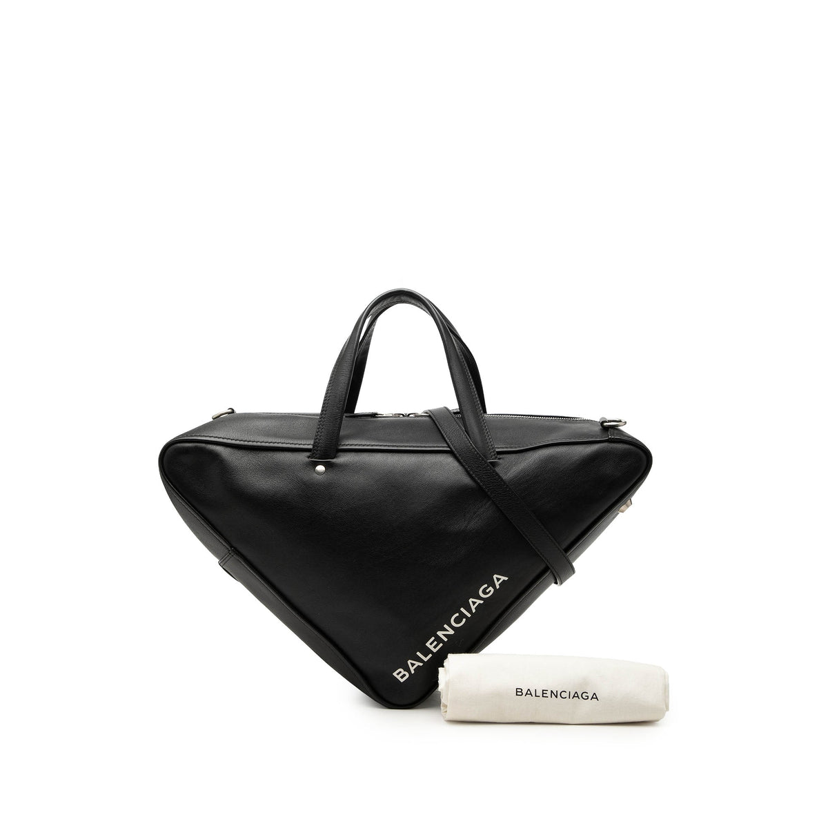 Balenciaga Medium Leather Triangle Duffle Bag