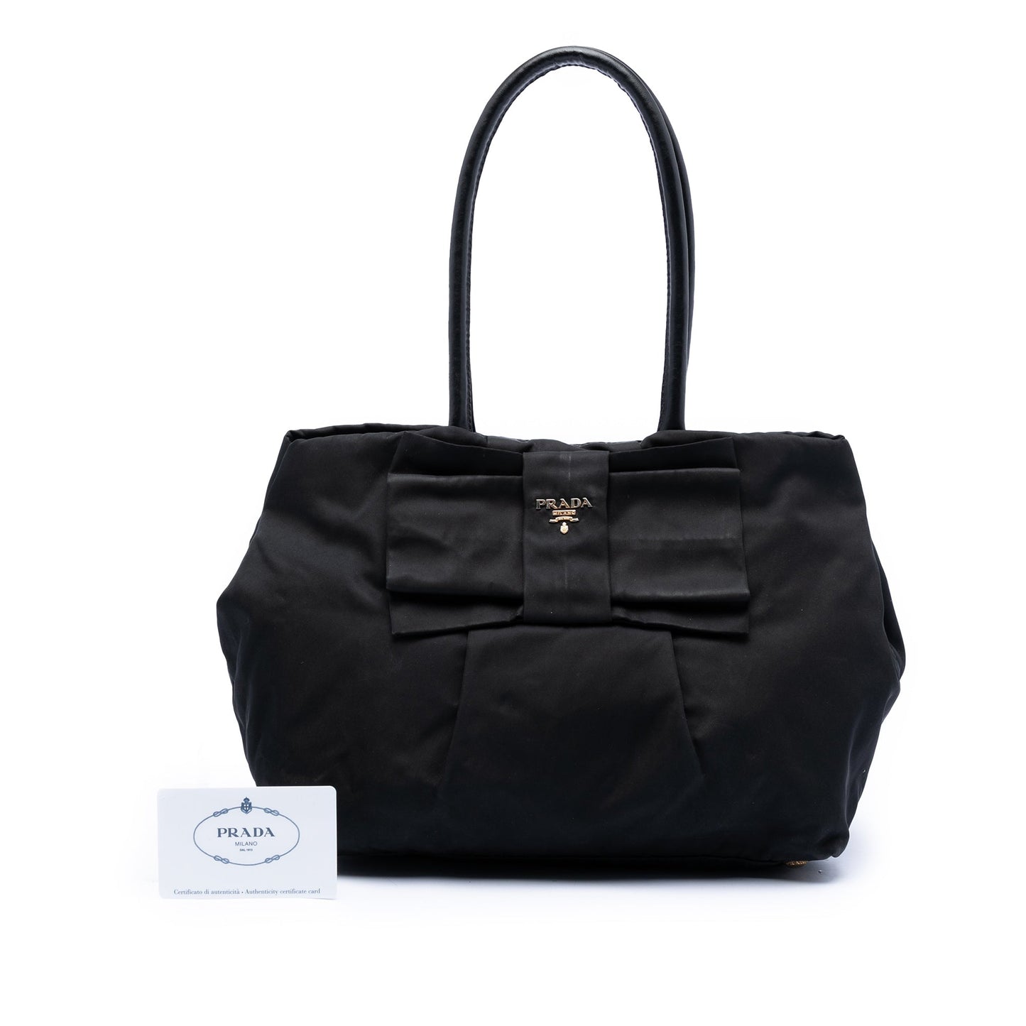Prada Tessuto Fiocco Bow Handbag