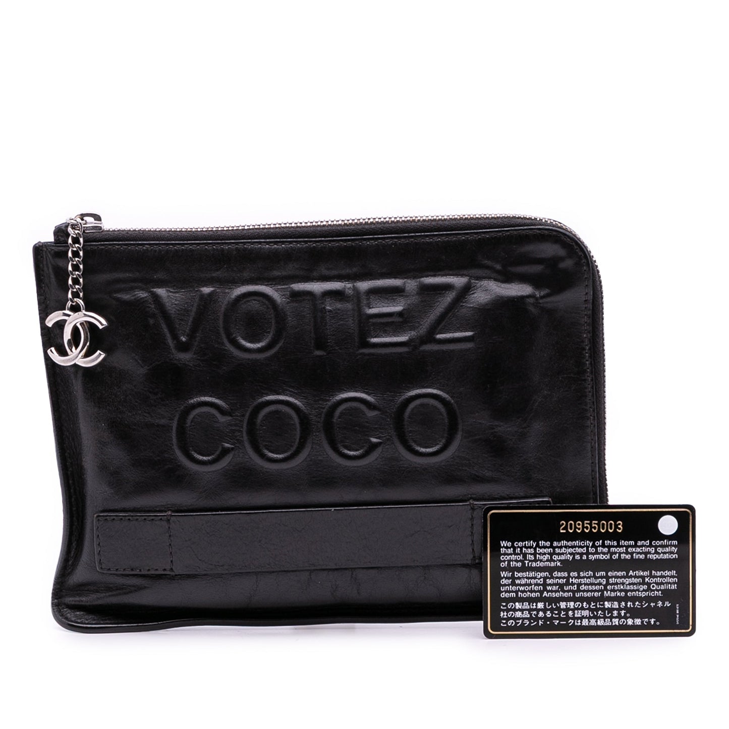 Chanel Lambskin Votez Coco Clutch