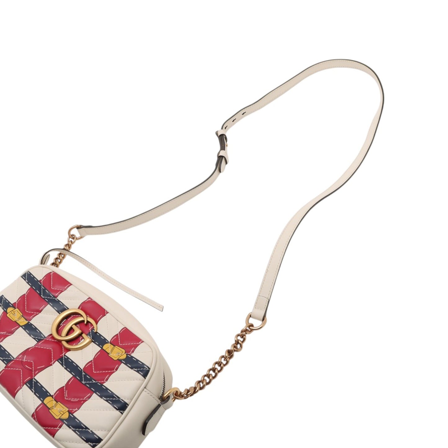 Gucci Small GG Marmont Matelasse Leather Trompe L Oeil Crossbody