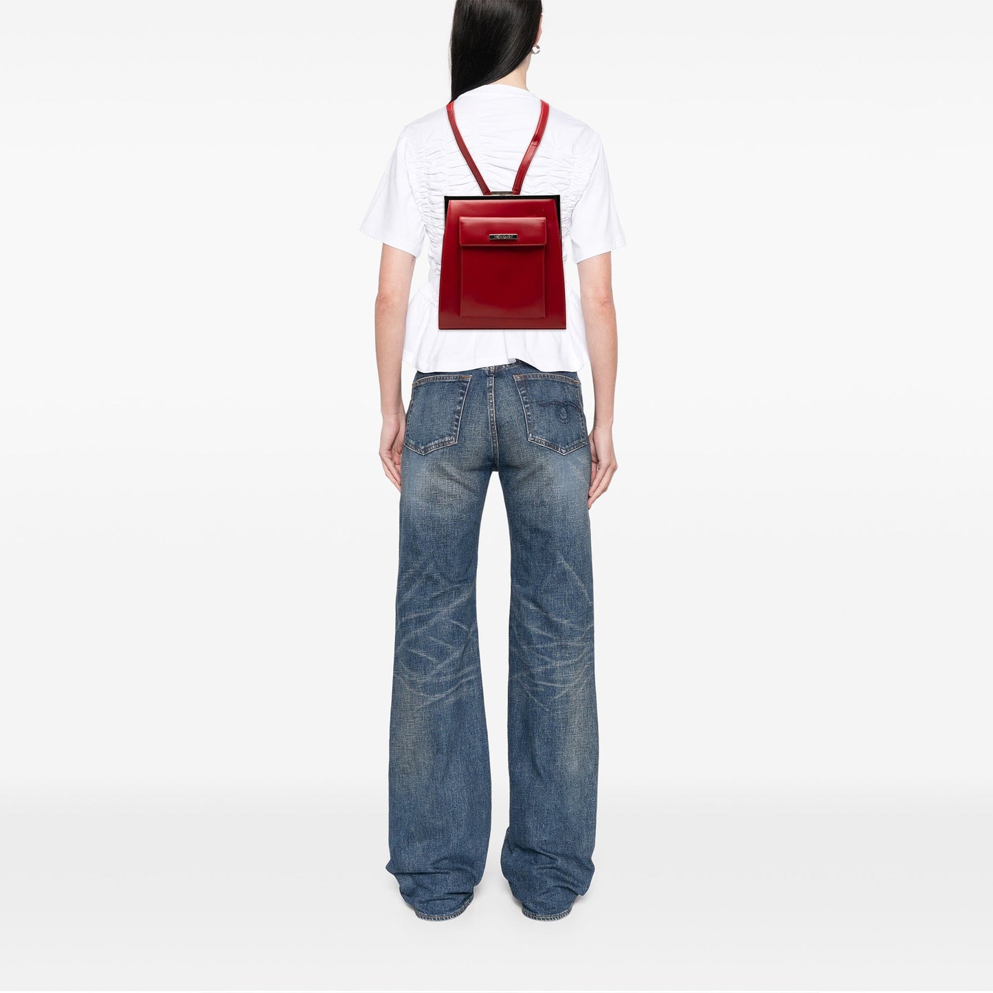 Saint Laurent Leather Frame Backpack