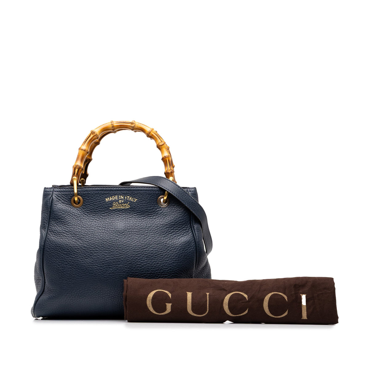 Gucci Small Calfskin Bamboo Shopper Satchel