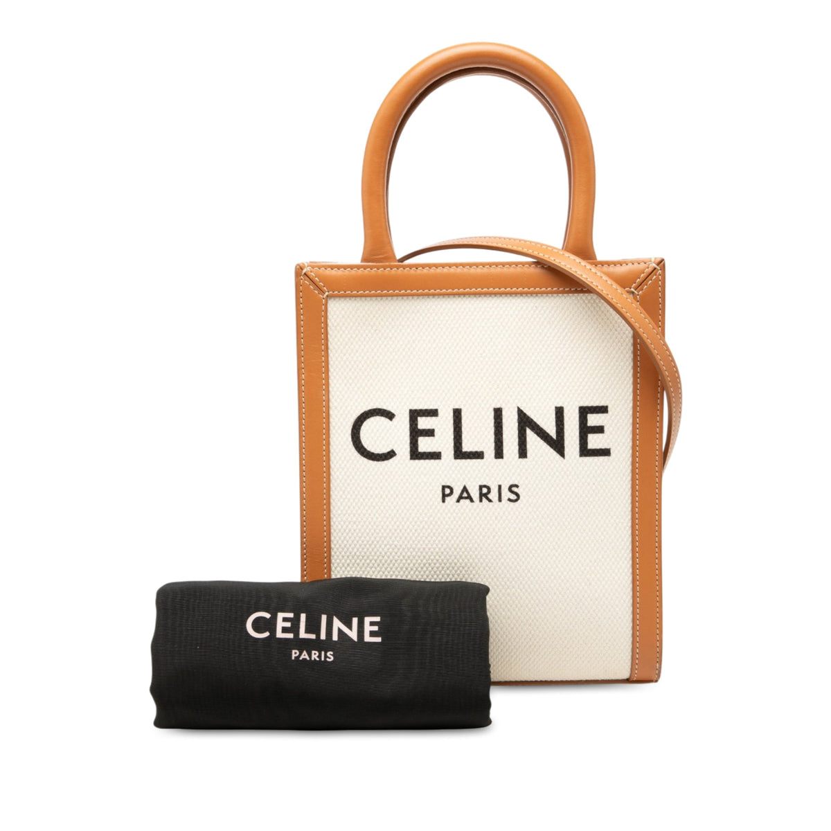 Celine Mini Canvas Vertical Cabas Tote