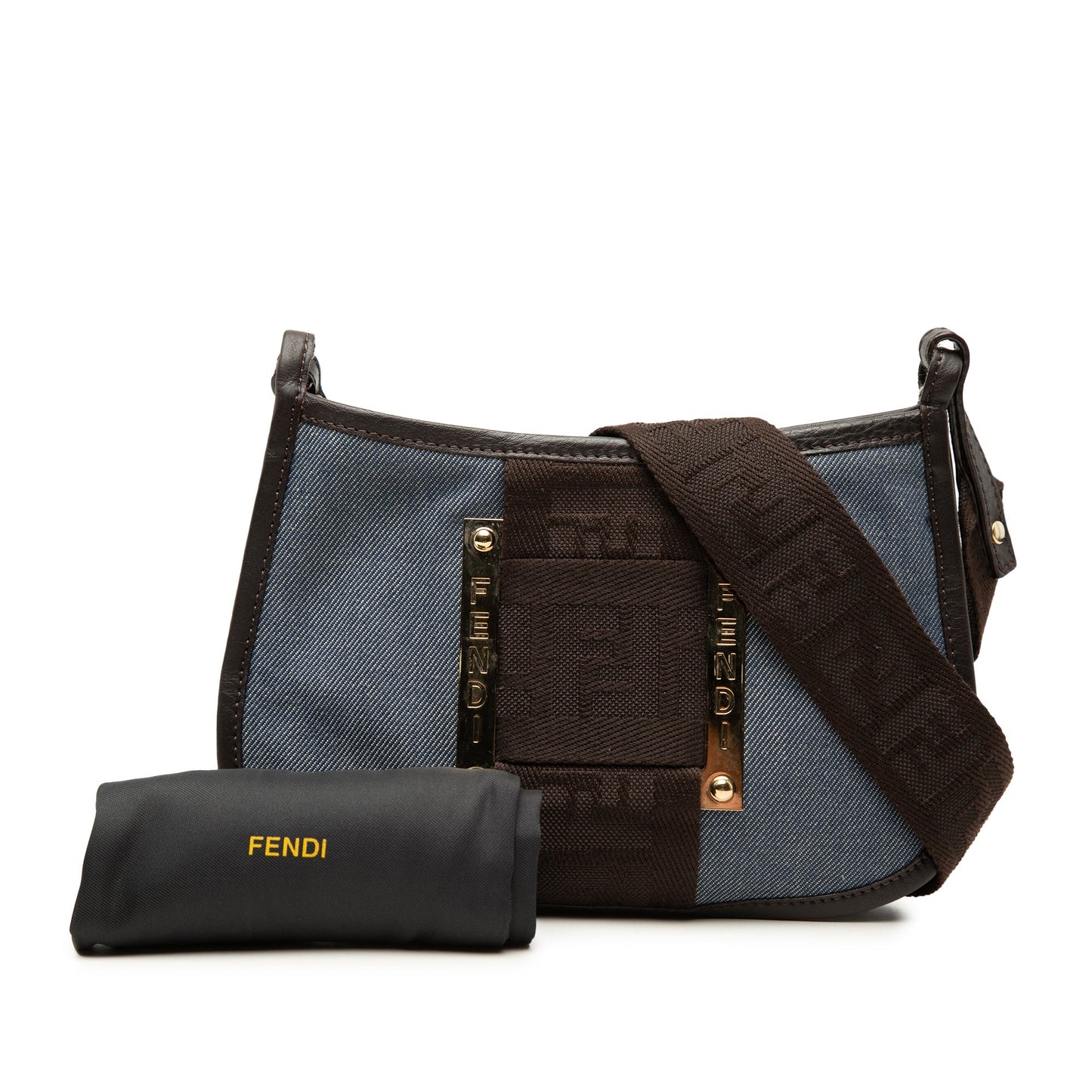 Fendi Denim Pochette Crossbody