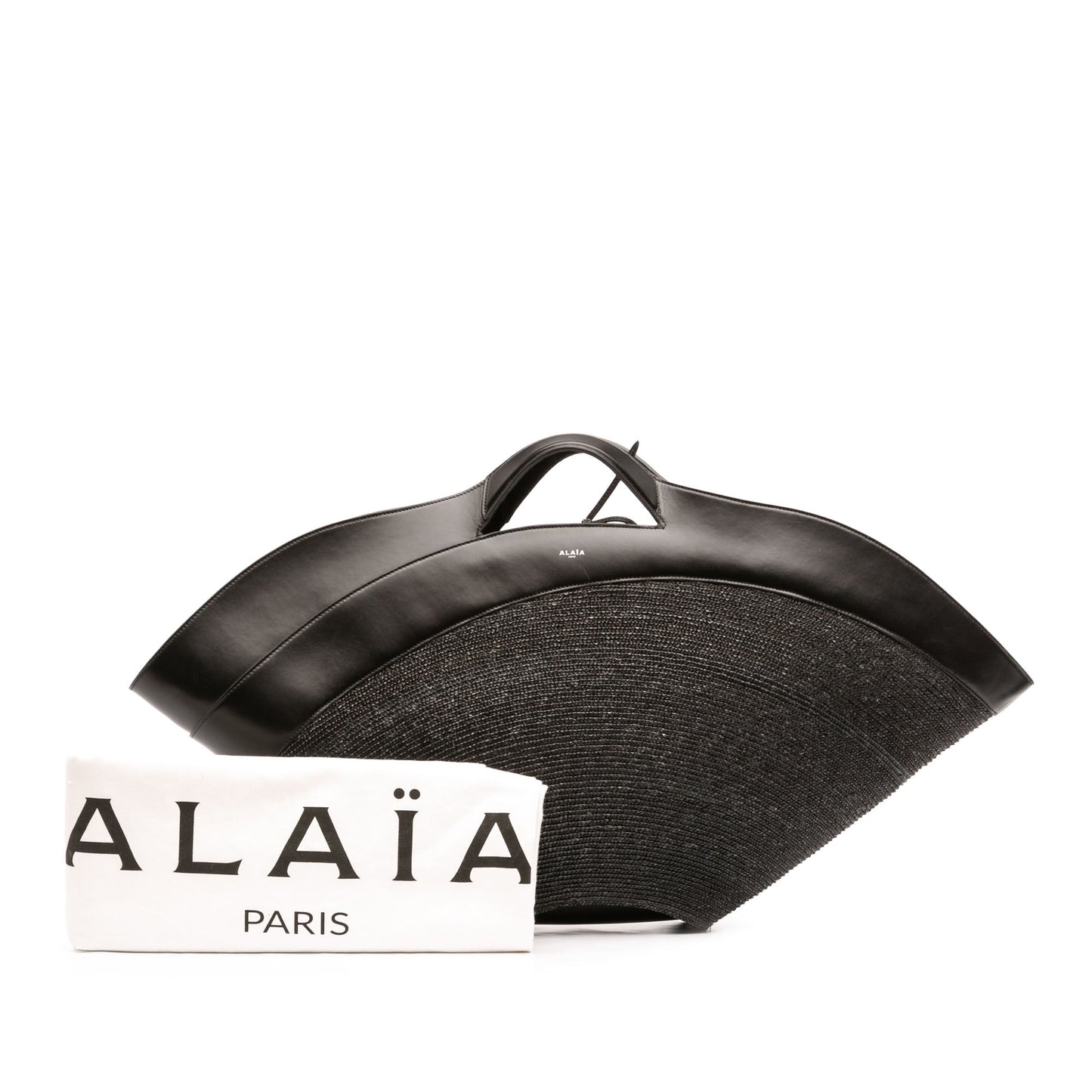 ALAÏA Large Raffia Khaima Tote