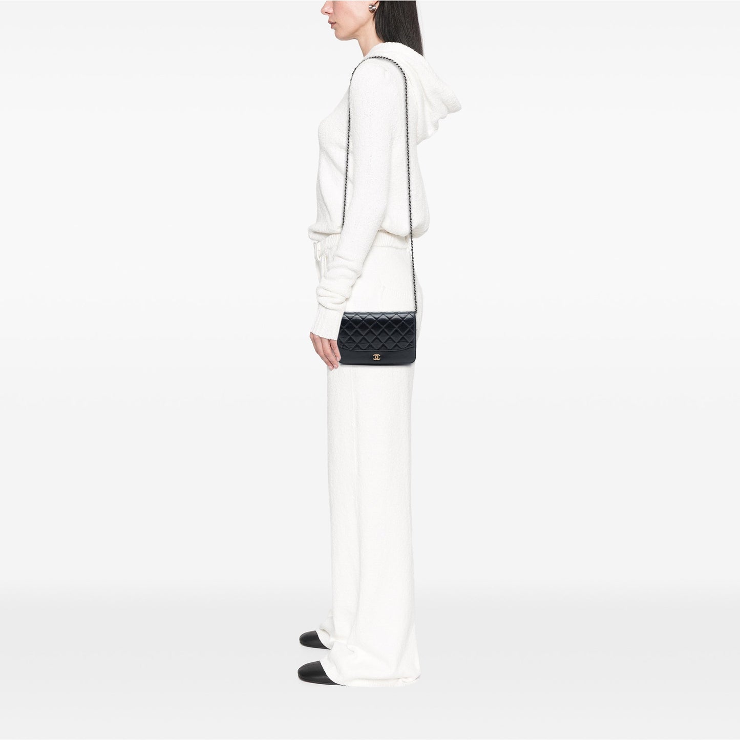 Chanel Quilted Aged Calfskin Gabrielle Wallet On Chain