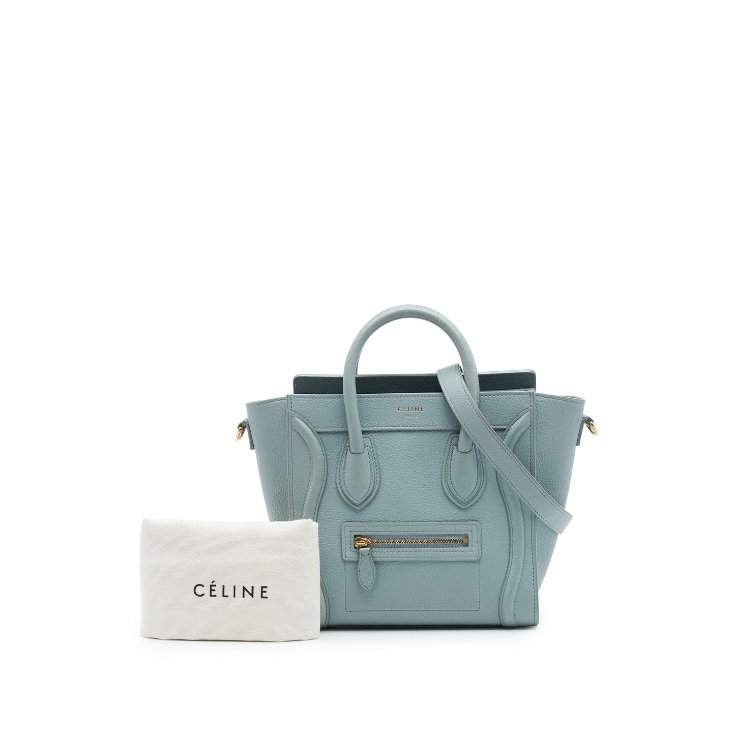 Celine Nano Leather Luggage Tote
