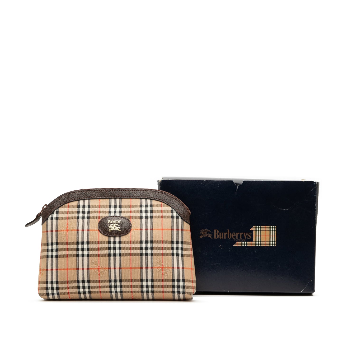 Burberry Haymarket Check Canvas Clutch