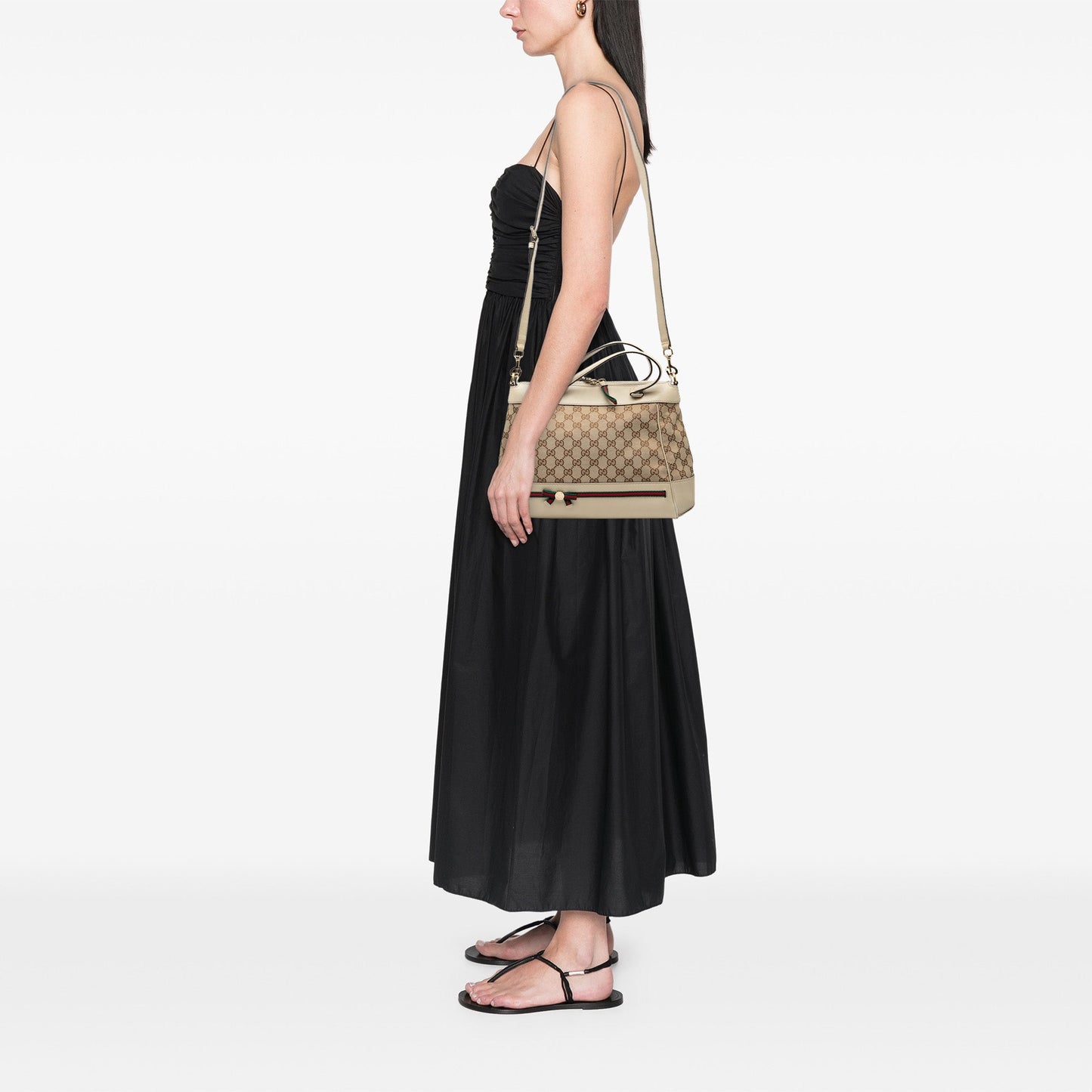 Gucci GG Canvas Web Mayfair Satchel