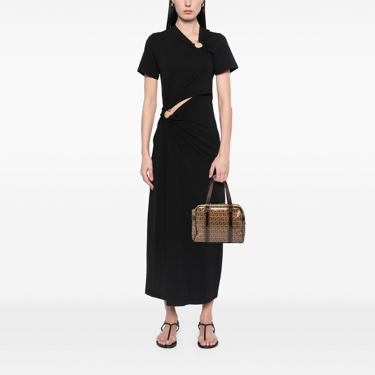 Fendi Zucchino Crystal Handbag