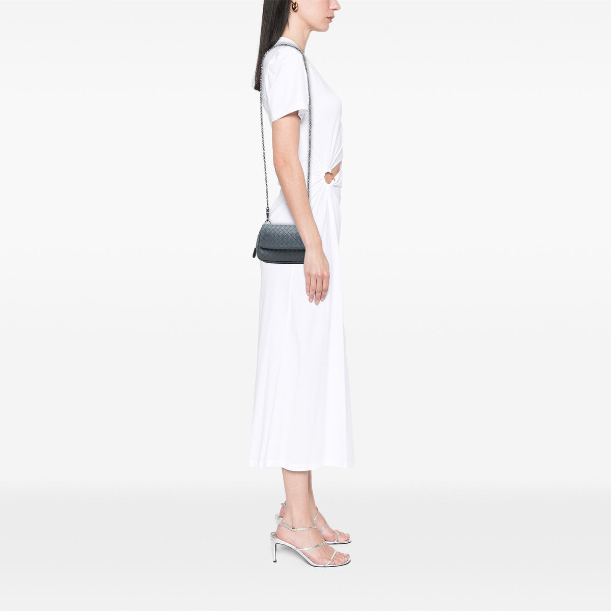 Bottega Veneta Mini Nappa Intrecciato Expandable Chain Flap Crossbody
