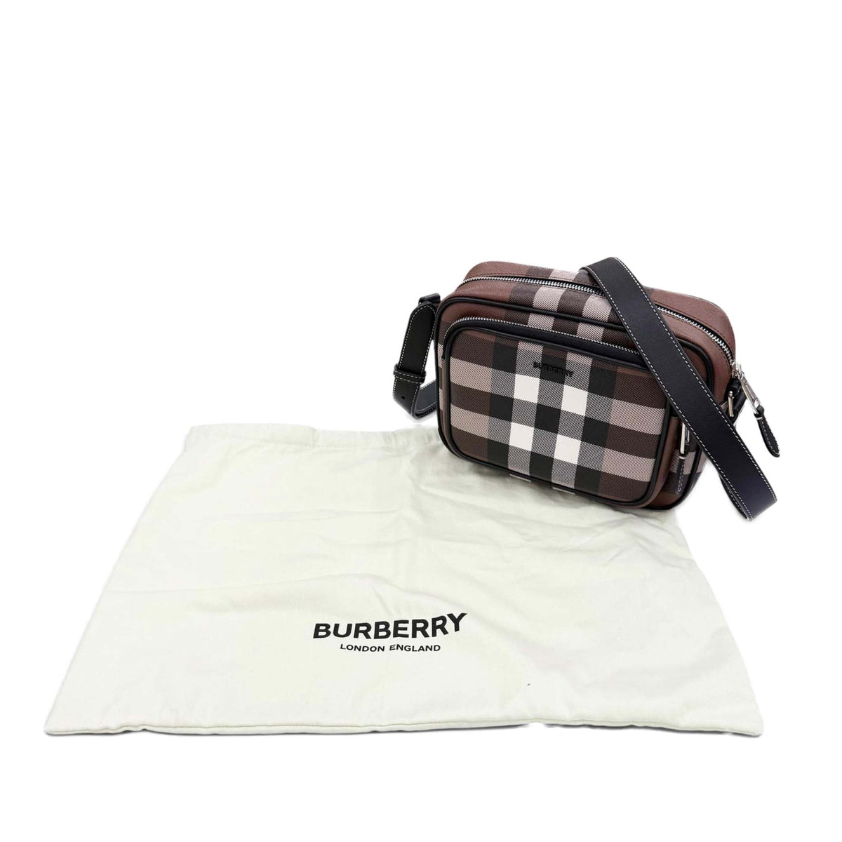 Burberry Giant Check E-Canvas Paddy Crossbody
