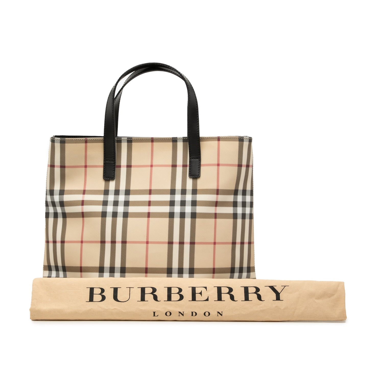 Burberry House Check Coated Canvas Tote