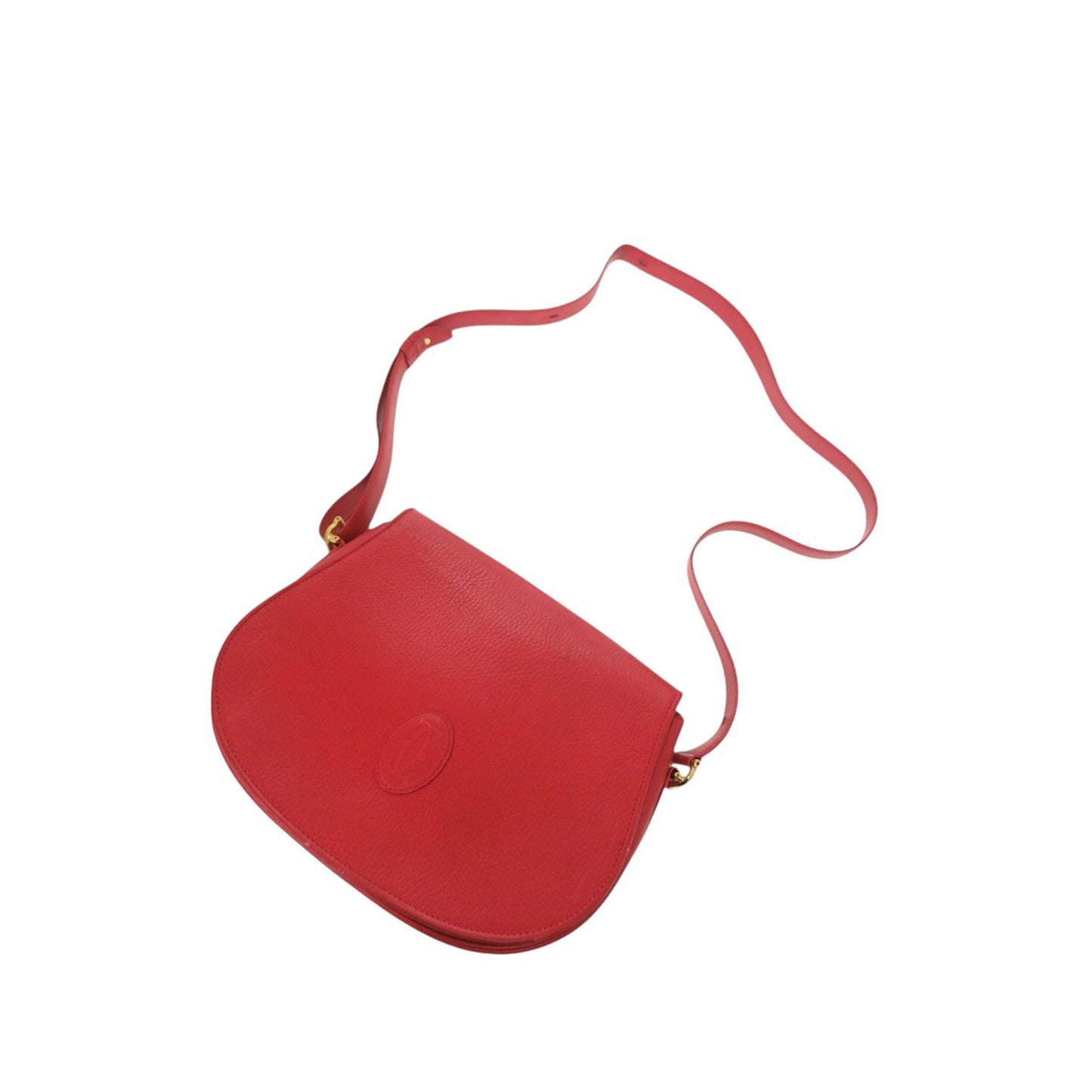 Cartier Must de Cartier Leather Shoulder Bag