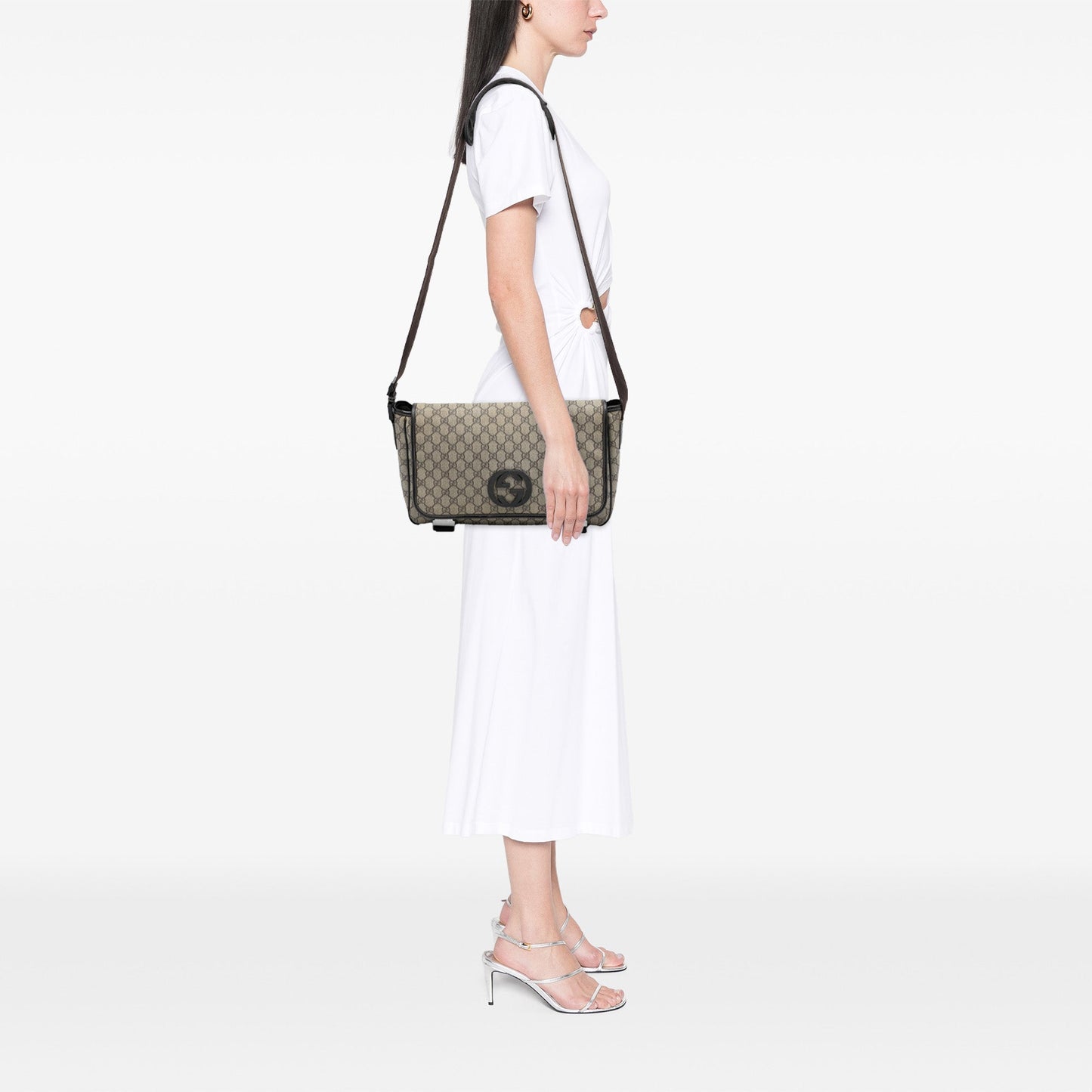 Gucci GG Supreme Interlocking G Crossbody