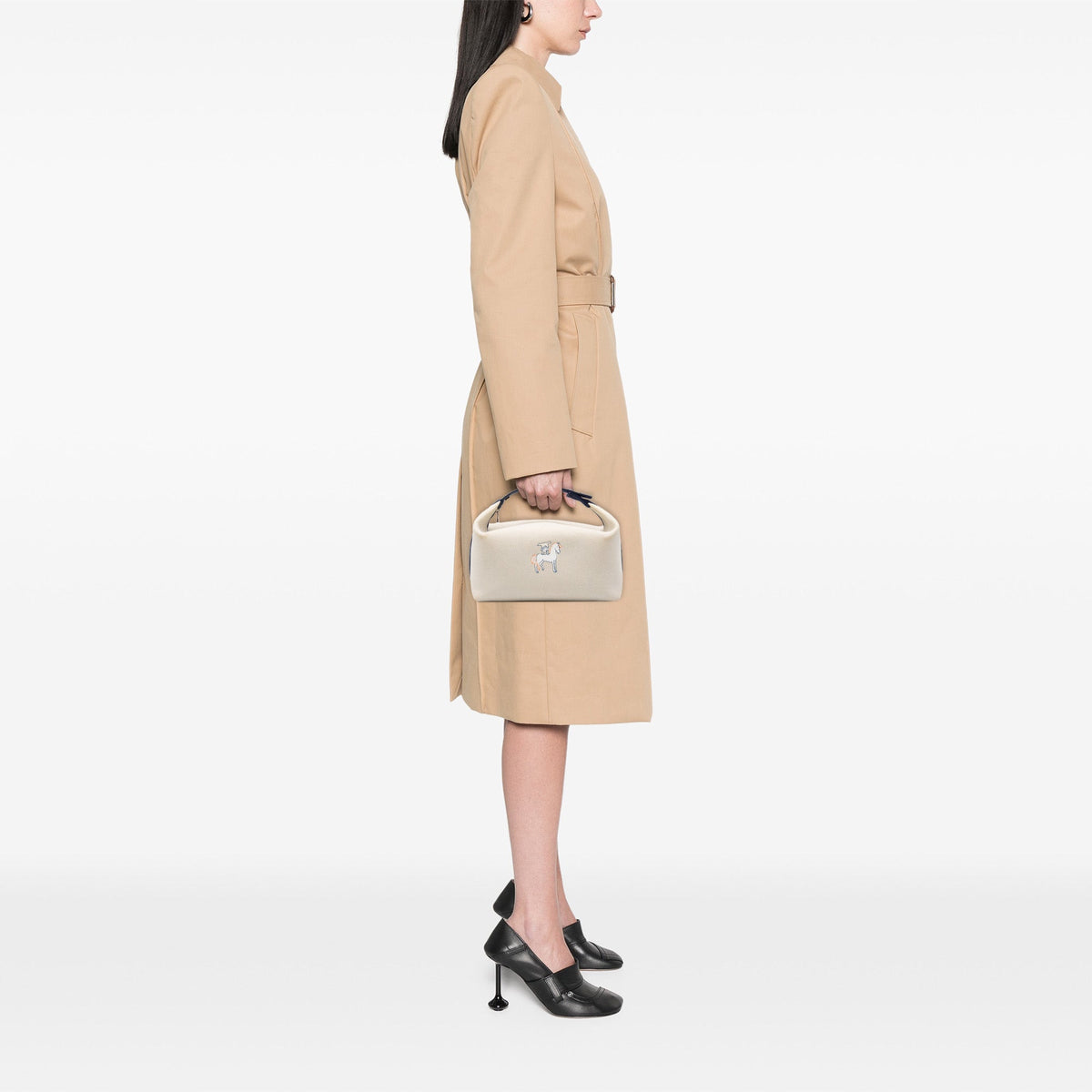 Hermès Large Toile Bride A Brac Cabriole Case — Beige