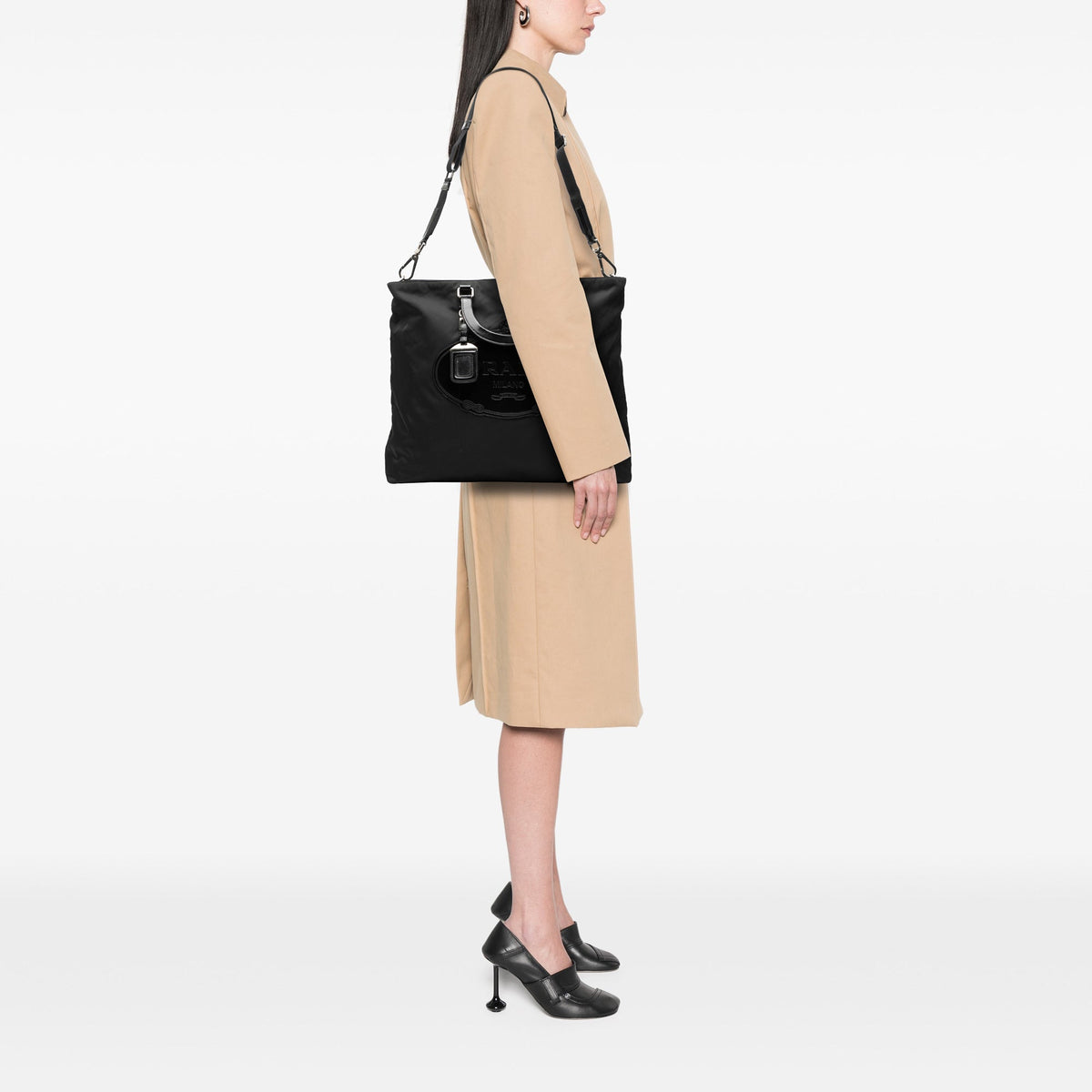 Prada Tessuto Canapa Logo Satchel