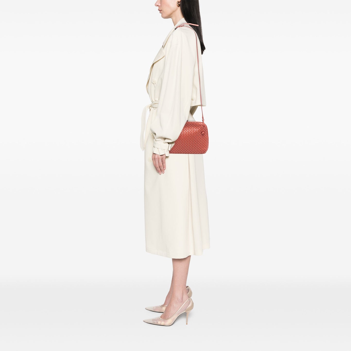 Bottega Veneta Nappa Intrecciato Nodini Crossbody
