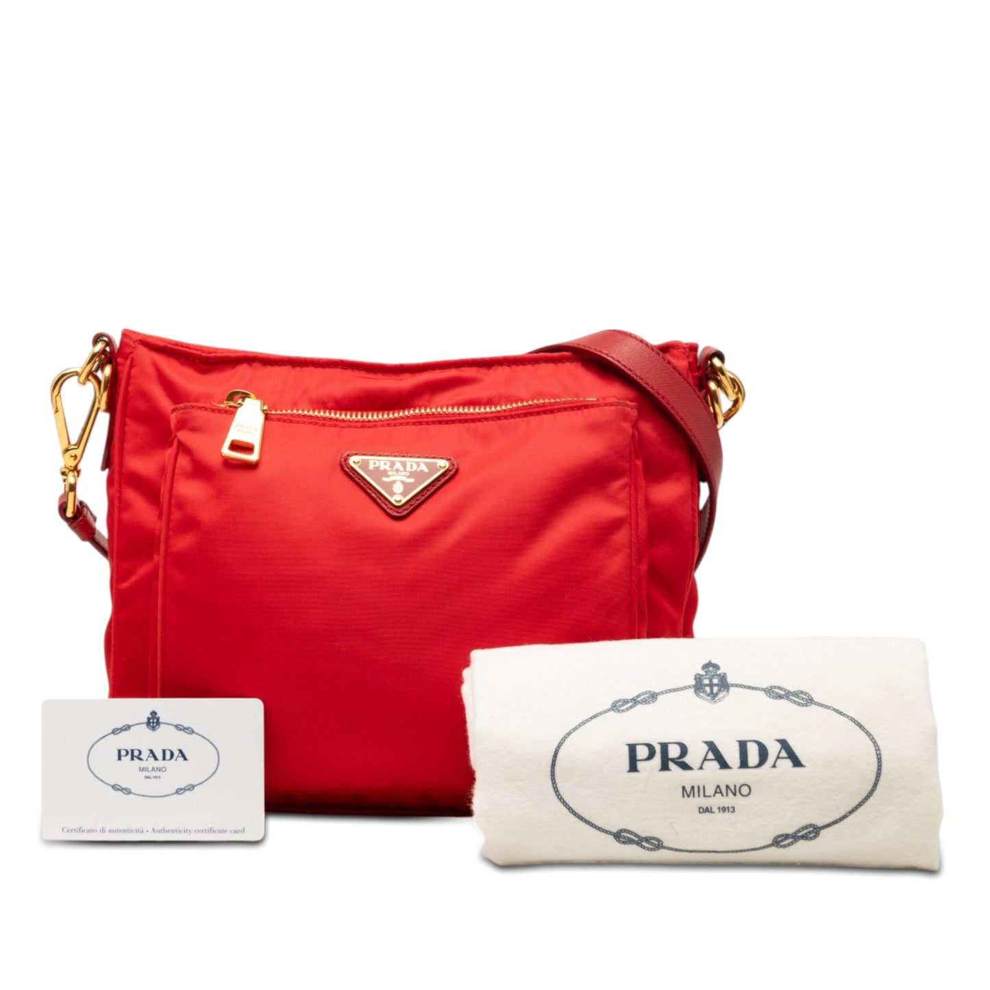 Prada Tessuto Zip Top Crossbody