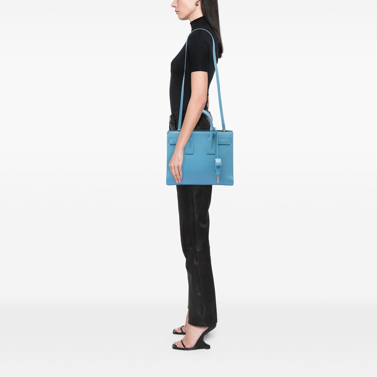 Saint Laurent Small Leather Sac De Jour Satchel
