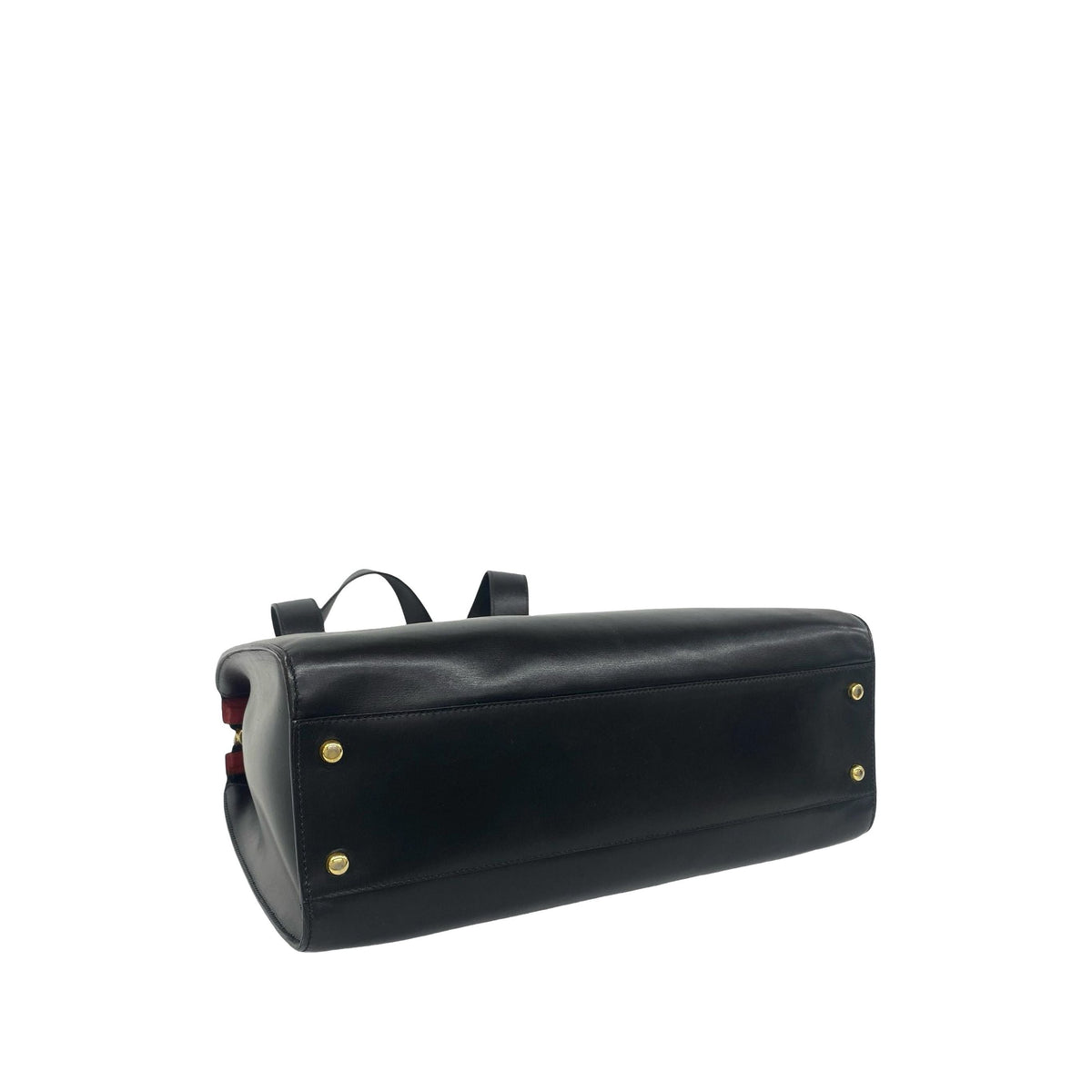 Celine Leather Handbag — Black