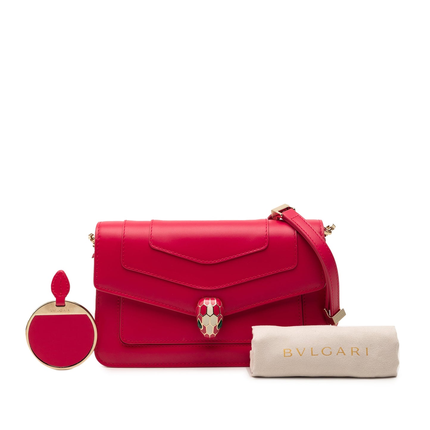 Small Calfskin Serpenti Forever East West Shoulder Bag