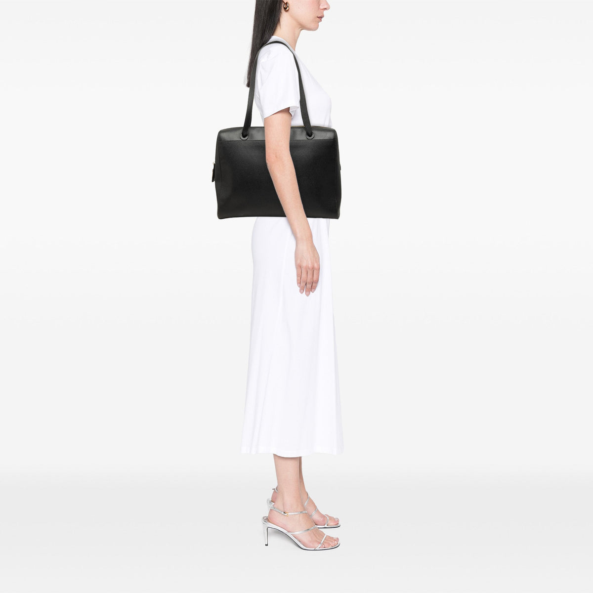 Chanel Calfskin Shoulder Bag — Black