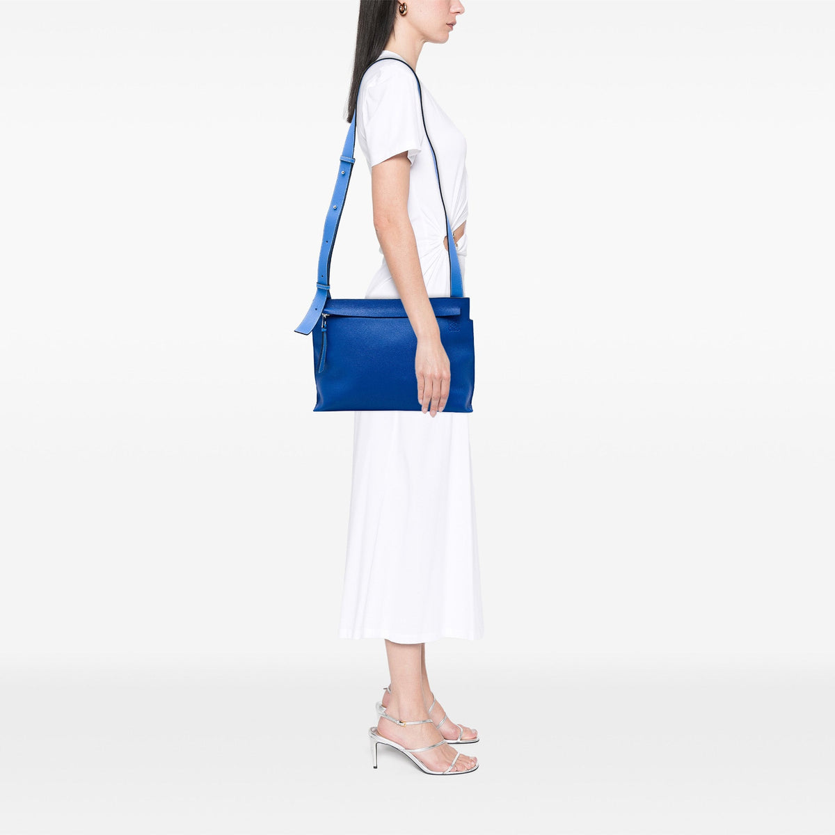 LOEWE Leather Anagram T Pouch Crossbody