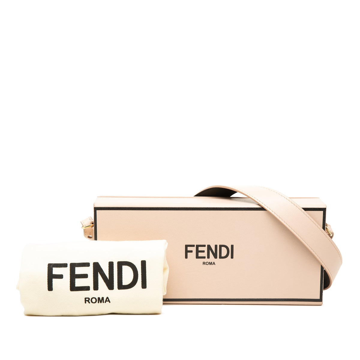 Fendi Leather Horizontal Box Crossbody