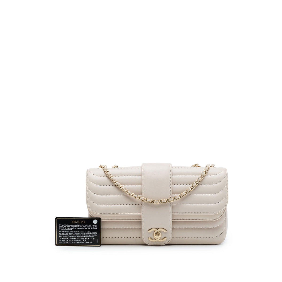 Chanel Medium CC Horizontal Quilted Lambskin Double Flap