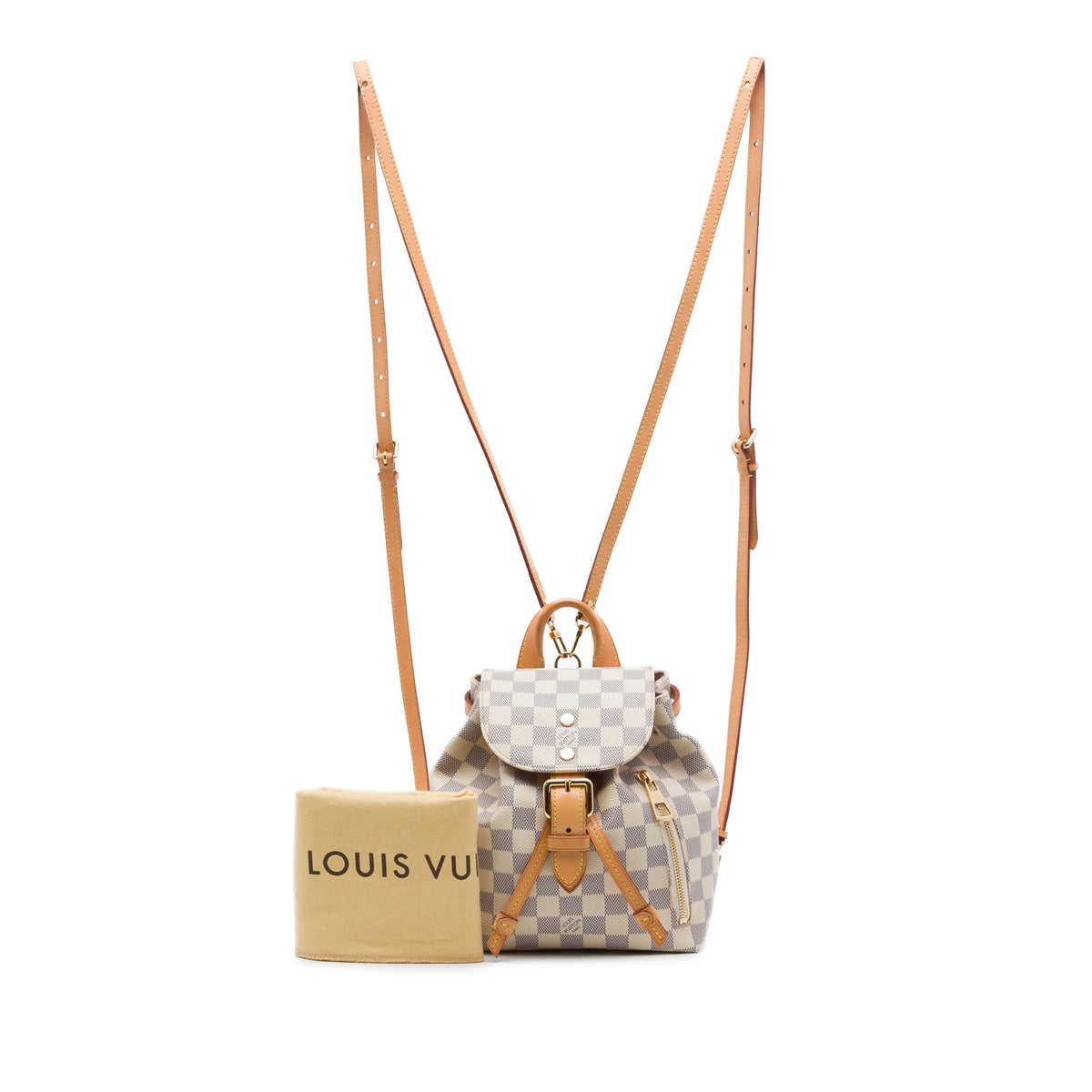 Louis Vuitton Damier Azur Sperone BB — White