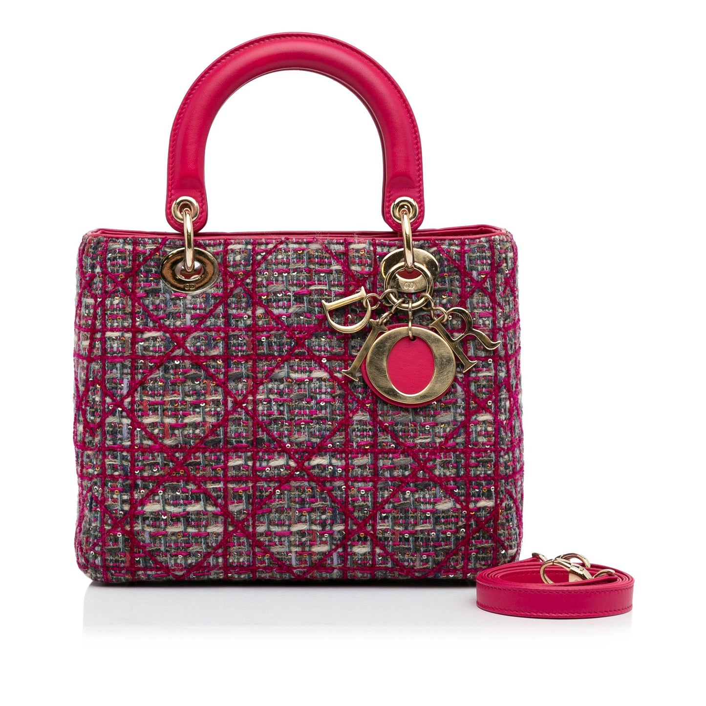 Dior Medium Tweed Macrocannage Lady Dior