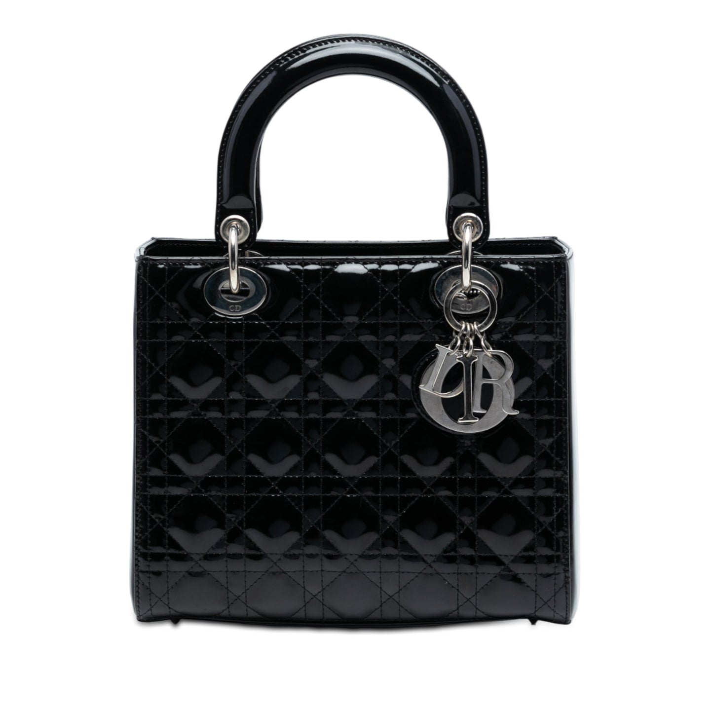 Dior Medium Patent Cannage Lady Dior