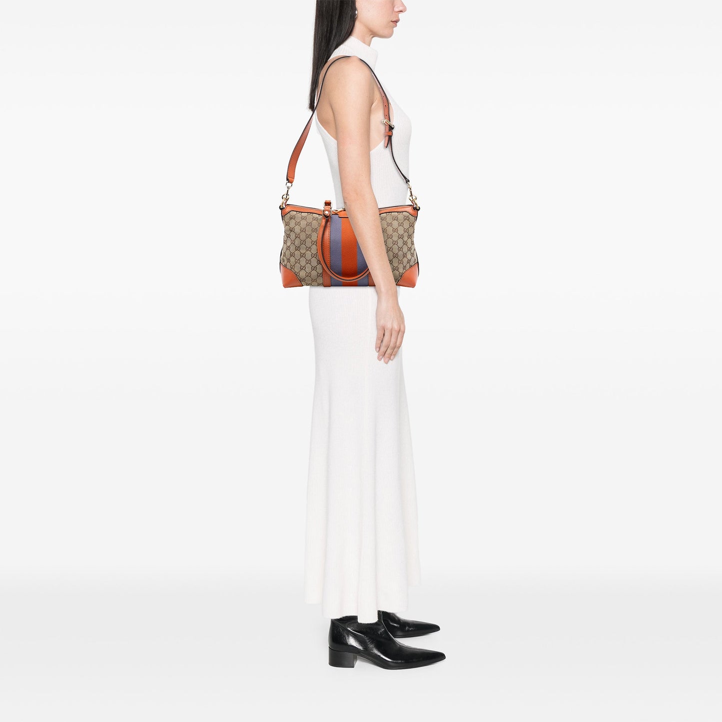 Gucci GG Canvas Web Satchel