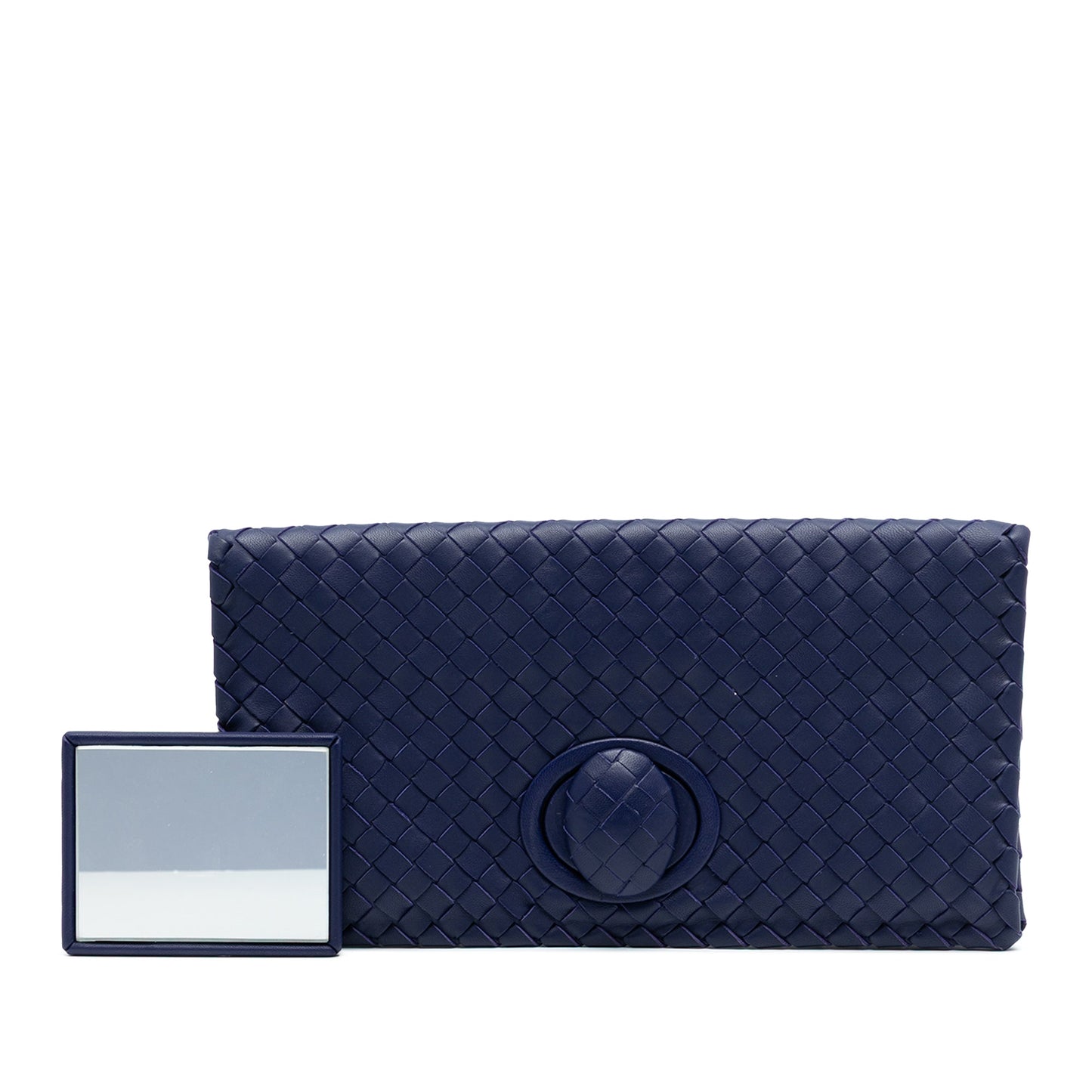 Bottega Veneta Nappa Intrecciato Turn Lock Clutch