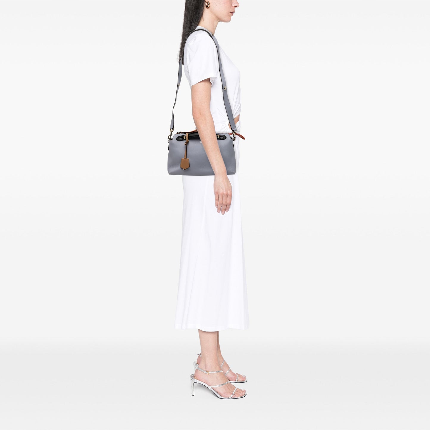 Medium Tricolor Leather By The Way Satchel