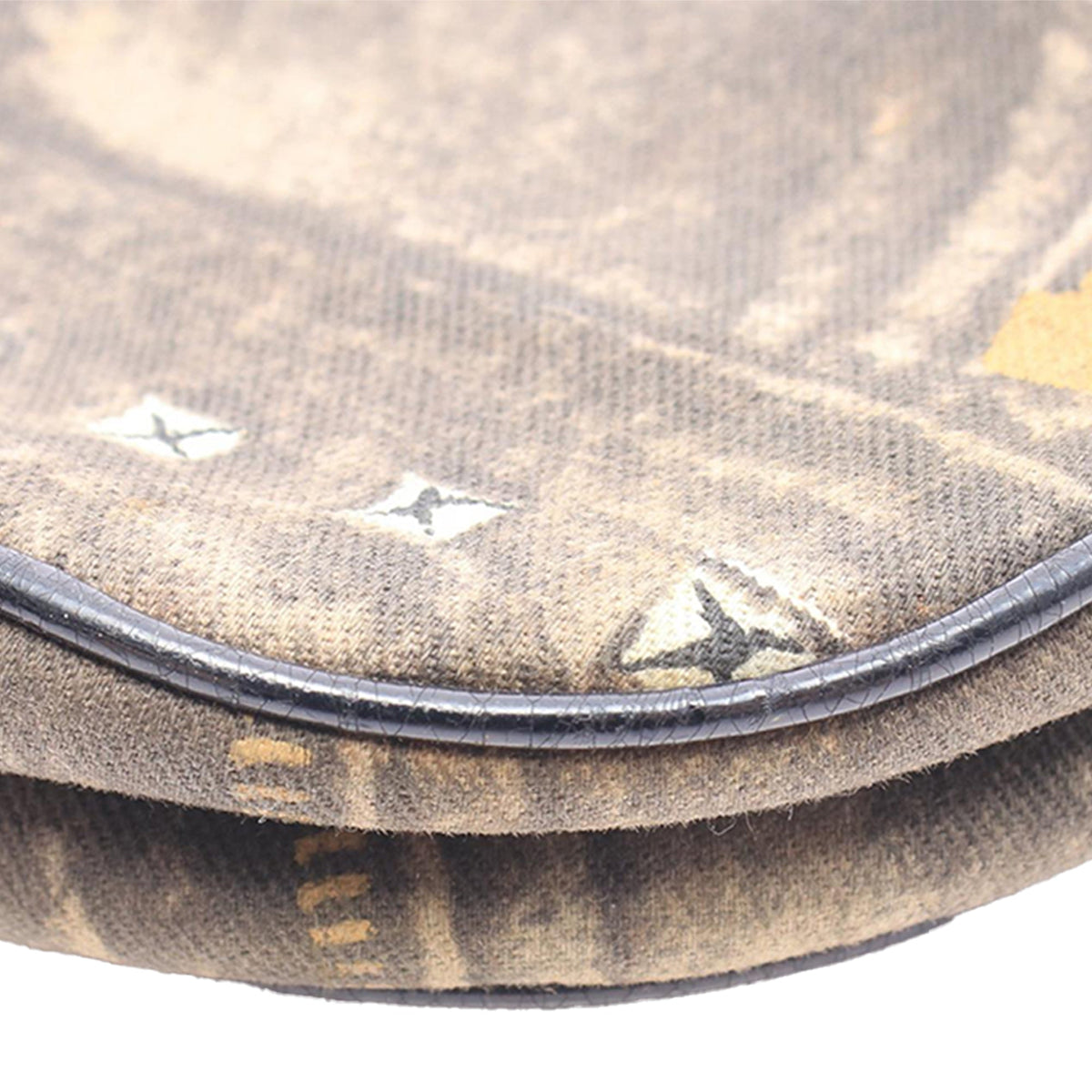 Dior Mini Canvas Denim Print Saddle Pochette — Blue
