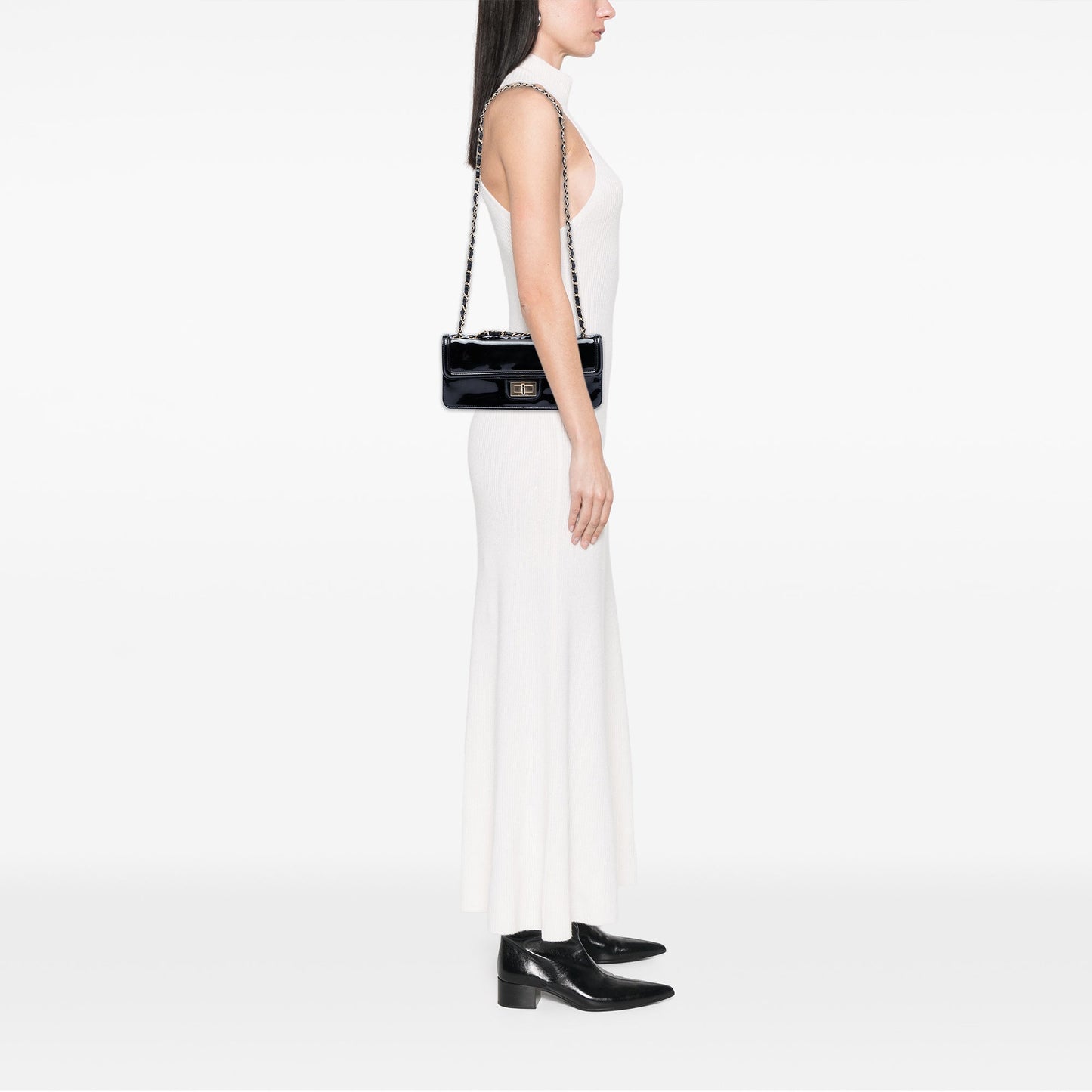 Chanel Patent Reissue 2.55 East West Flap