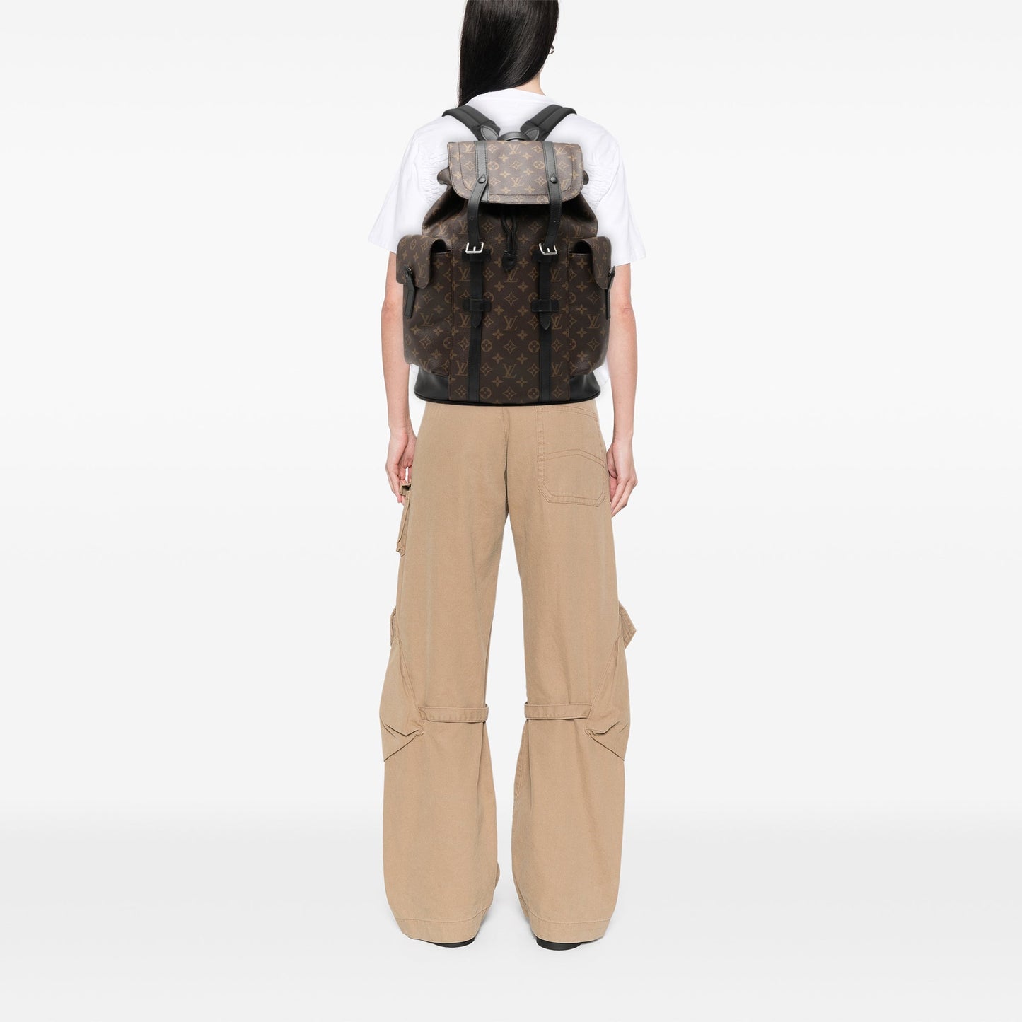 Louis Vuitton Monogram Macassar Christopher Backpack MM