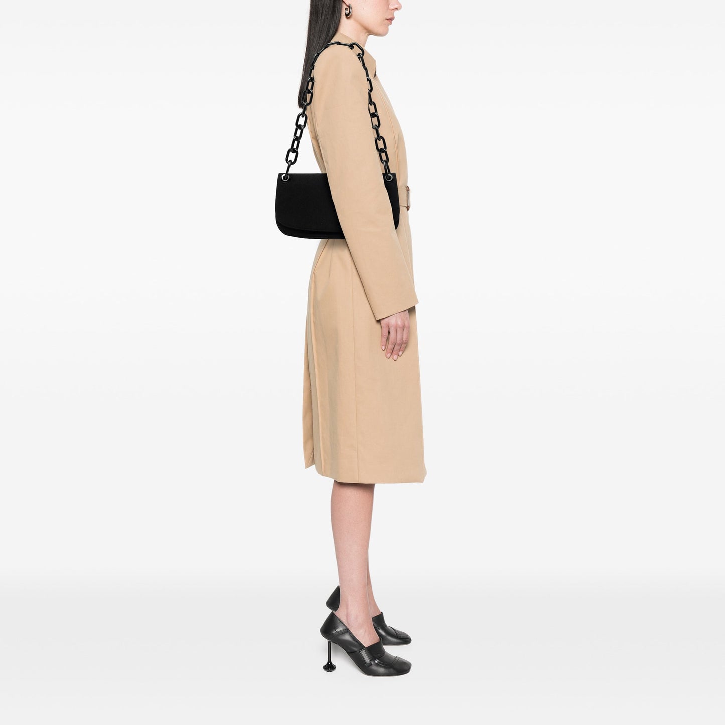 Prada Tessuto Swing Chain Shoulder Bag