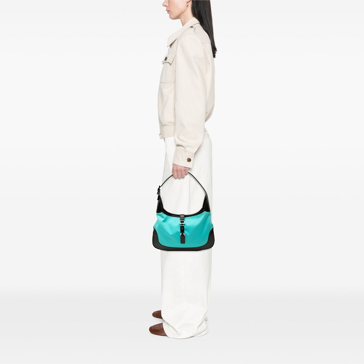 Gucci Canvas Jackie Shoulder Bag