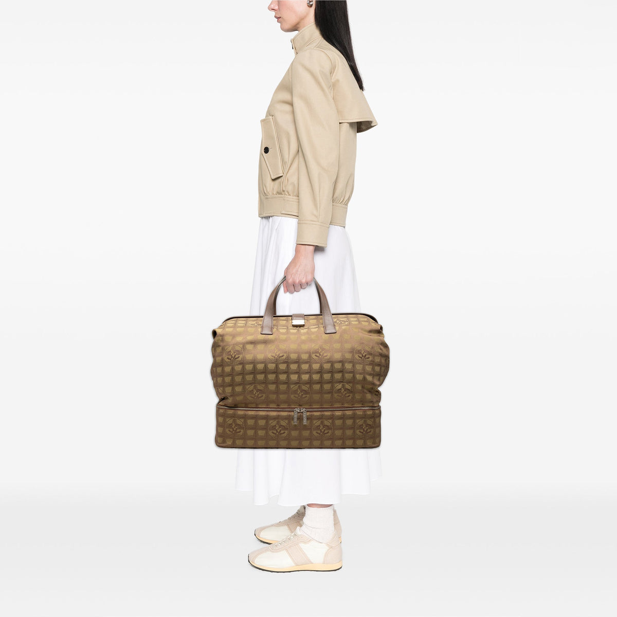 Chanel New Travel Line Nylon Frame Bag