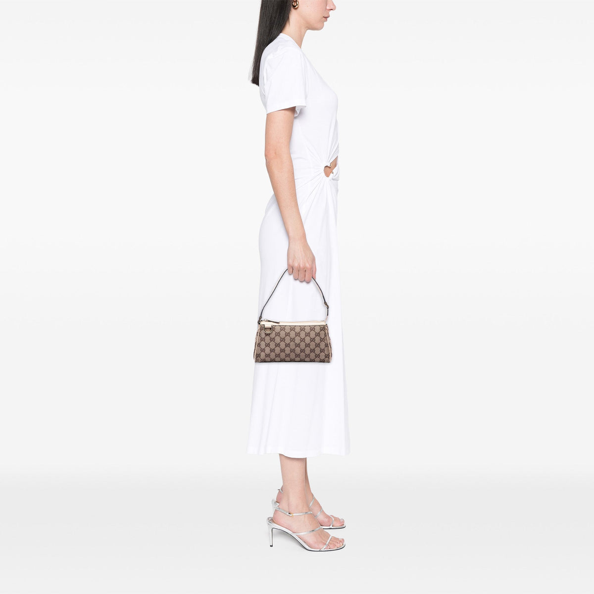 Gucci GG Canvas Abbey D Ring Pochette
