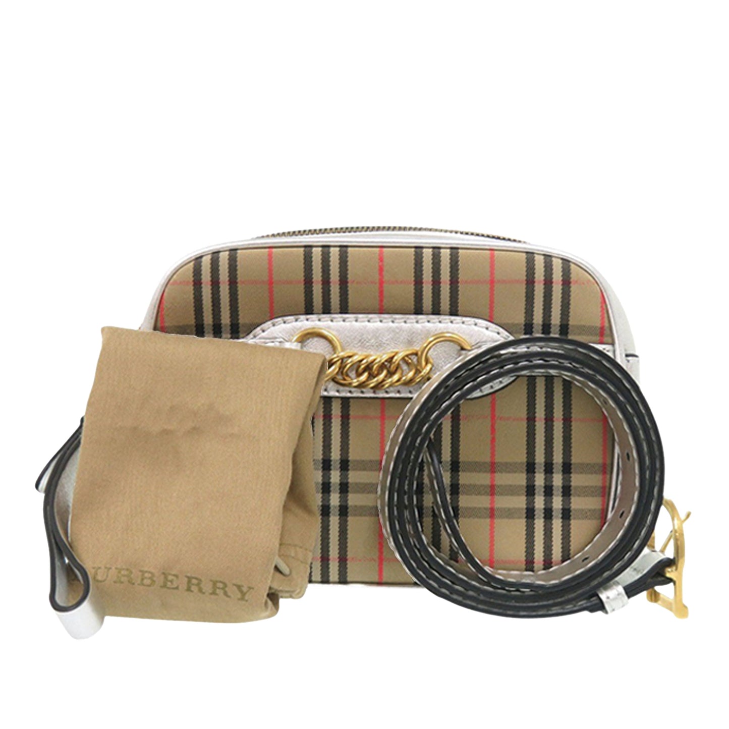 Burberry Haymarket Check Canvas 1983 Link Belt Bag